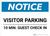 Notice: Visitor Parking - 10 Min. Guest Check In Landscape