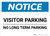 Notice: Visitor Parking - No Long Term Parking Landscape