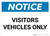 Notice: Visitor Vehicles Only Landscape