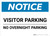 Notice: Visitor Parking - No Overnight Parking Landscape