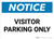 Notice: Visitor Parking Only Landscape