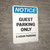 Notice: Guest Parking Only - 2 Hour Parking Portrait