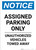 Notice: Assigned Parking Only - Unauthorized Vehicles Towed Away Portrait