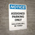 Notice: Assigned Parking Only - Violators Will Be Towed Portrait