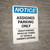 Notice: Assigned Parking Only - Unauthorized Vehicles Towed At Owner Expense Portrait