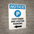 Notice: Customer And Visitor Parking with Left Arrow Portrait
