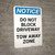 Notice: Do Not Block Driveway - Tow Away Zone Portrait