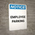 Notice: Employee Parking Portrait