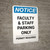 Notice: Faculty and Staff Parking Only - Permit Required Portrait