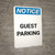 Notice: Guest Parking Portrait