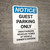 Notice: Guest Parking Only Unauthorized Vehicles Towed At Owner Expense Portrait