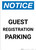 Notice: Guest Registration Parking Portrait