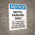 Notice: Motel Parking Only - All Other's Will be Towed Away At Car Owner's Expense And Risk Portrait