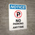Notice: No Parking Anytime Portrait