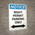 Notice: Night Permit Parking Only with Bidirectional Arrow Portrait