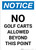 Notice: No Golf Carts Allowed Beyond This Point Portrait