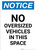 Notice: No Oversized Vehicles In This Space Portrait