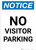 Notice: No Visitor Parking Portrait