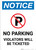 Notice: No Parking Violators Will Be Ticketed Portrait