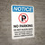Notice: No Parking - Do Not Block Gate Portrait