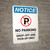 Notice: No Parking - Drop-off and Pick-up Only with Icon Portrait
