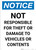 Notice: Not Responsible for Theft Or Damage To Vehicles Or Contents Portrait