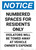 Notice: Numbered Spaces Residents Only Portrait