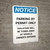 Notice: Parking By Permit Only - Violators Will Be Towed Away At Vehicle Owner's Expense Portrait