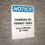 Notice: Parking By Permit Only - Violators Will Be Towed Portrait