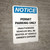 Notice: Permit Parking Only - Unauthorized Vehicles Will be Booted Portrait