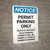 Notice: Permit Parking Only - Vehicles Without Valid Parking Permits Portrait