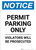 Notice: Permit Parking Only - Violators Will Be Prosecuted Portrait