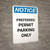 Notice: Preferred Permit Parking Only Portrait