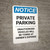 Notice: Private Parking - Unauthorized Vehicles Will Be Towed At Owner Expense Portrait