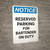 Notice: Reserved Parking for Bartender On Duty Portrait
