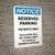 Notice: Reserved Parking - Patients Only Portrait