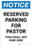 Notice: Reserved Parking for Pastor - Thou Shall Not Park Here Portrait