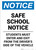 Notice: Safe School Notice - Students Must Enter and Exit from Driver Side of the Vehicle Portrait