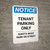 Notice: Tenant Parking Only - Guests Must Park on Street Portrait