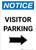 Notice: Visitor Parking with Right Arrow Portrait