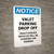 Notice: Valet Parking Drop Off - Unauthorized Vehicles Will be Charged Portrait