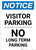 Notice: Visitor Parking - No Long Term Parking Portrait