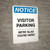 Notice: Visitor Parking - We're Glad You're Here! Portrait