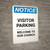 Notice: Visitor Parking - Welcome To Our Church Portrait
