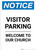 Notice: Visitor Parking - Welcome To Our Church Portrait