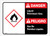 Danger: Spanish Bilingual Liquid Petroleum Gas Landscape ANSI - Label