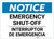 Notice: Bilingual Spanish Emergency Shut-off Landscape - Label