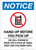 Notice: Hang-Up Before You Pick-up Portrait - Label