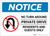 Notice: Private Drive - Residents and Guests Only - No Outlet Landscape - Label