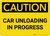 Caution: Car Unloading in Progress Landscape - Wall Sign